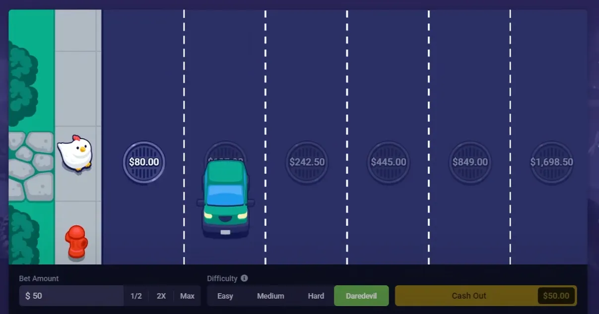 Roobet Crossy Road demo